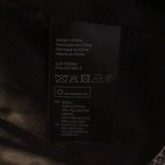 H&M NWOT Tweed Navy, Ivory Striped Blazer Size 2 - Picture 4 of 6